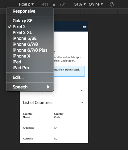 Mobile Web Testing Example Mobile Web Testing Example