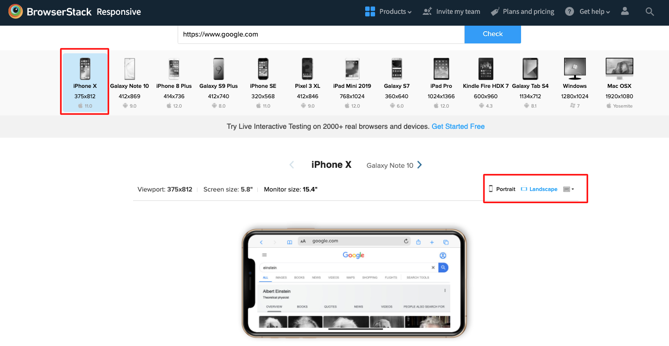 BrowserStack Responsive Output BrowserStack Responsive Output