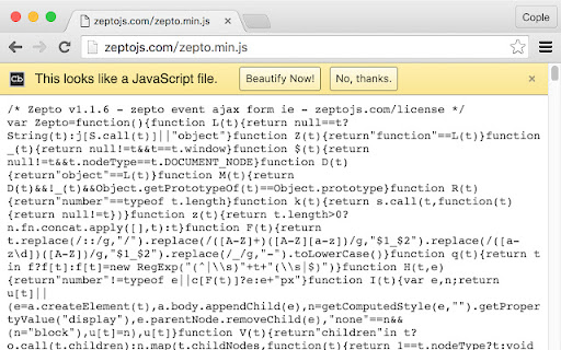 JavaScript and CSS Code Beautifier - web developer chrome extension JavaScript and CSS Code Beautifier - web developer chrome extension