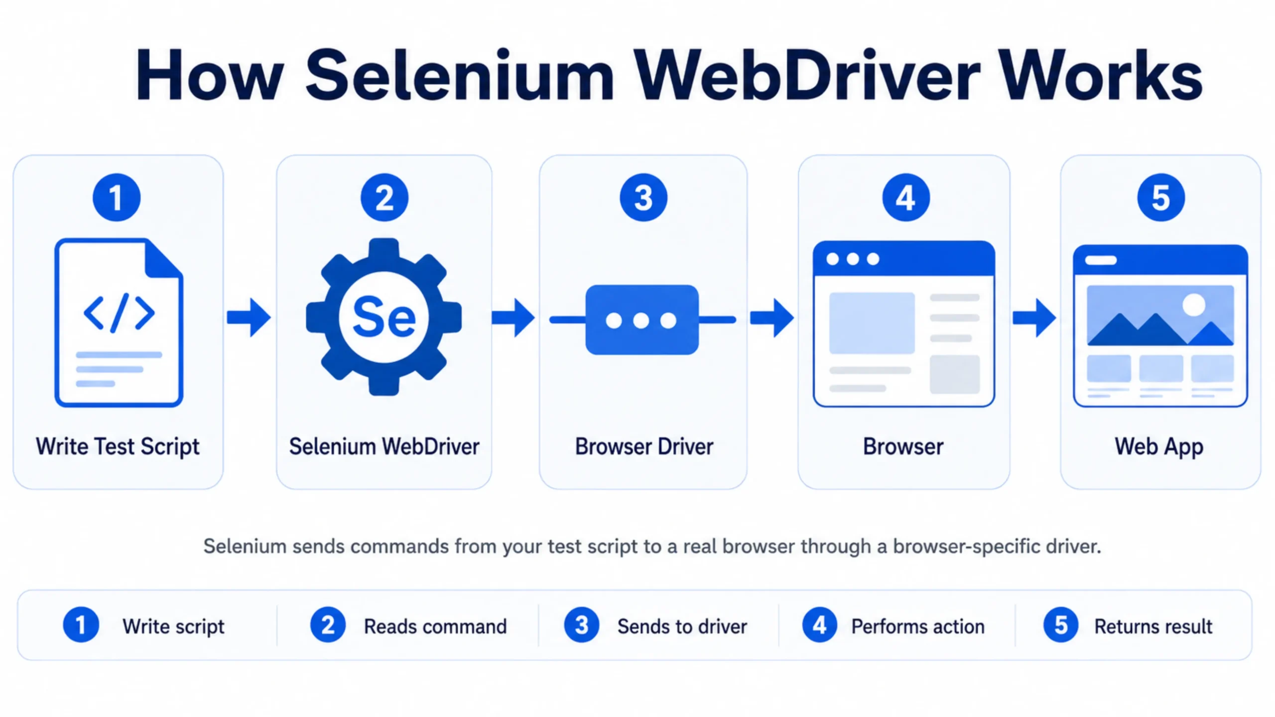 How Selenium WebDriver Works How Selenium WebDriver Works