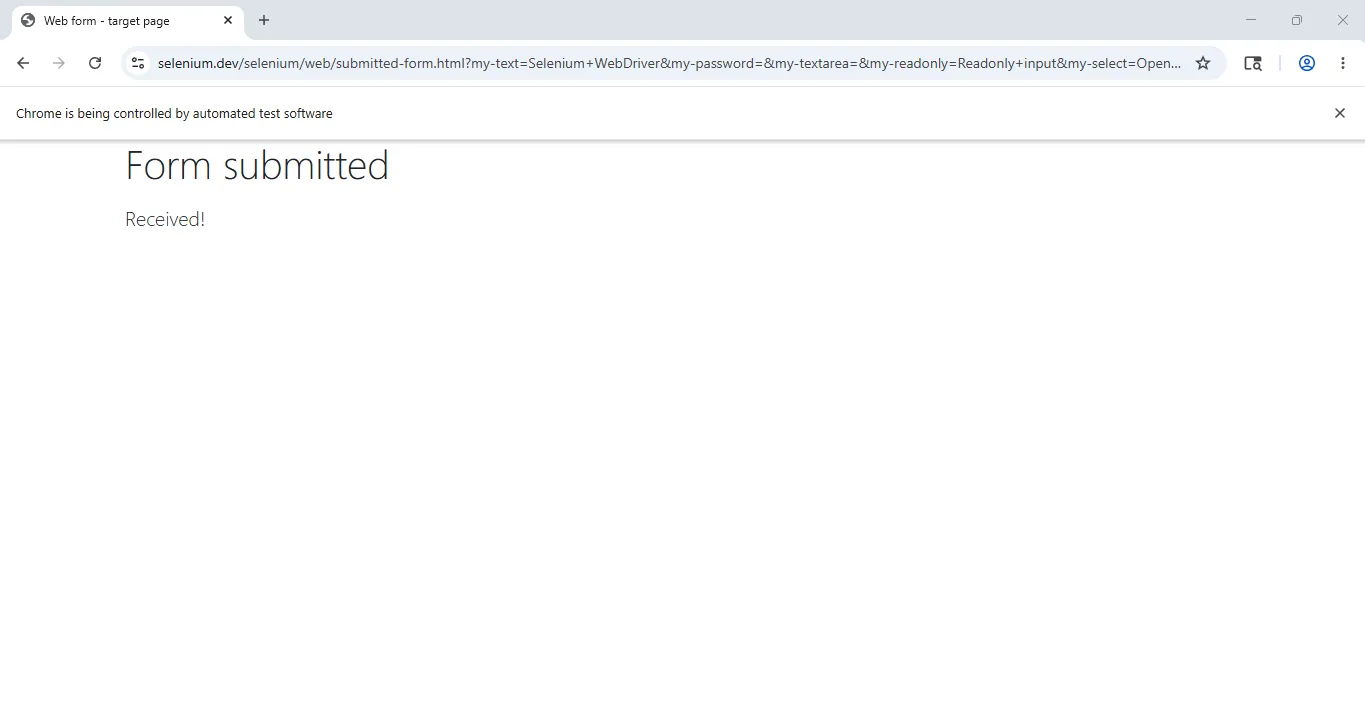 FirstSeleniumTest website FirstSeleniumTest website
