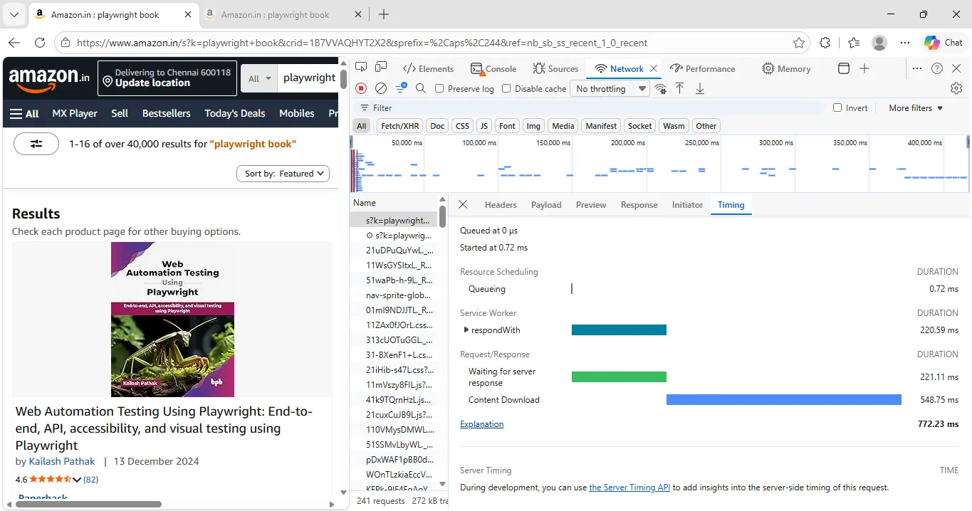 page.waitForRequest Timing page.waitForRequest Timing